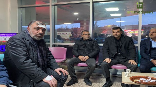 Aydemir ve yöneticiler kaza yaptı