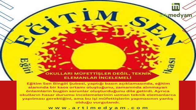 Okulları Müfettişler Değil, Teknik Elemanlar İncelemeli